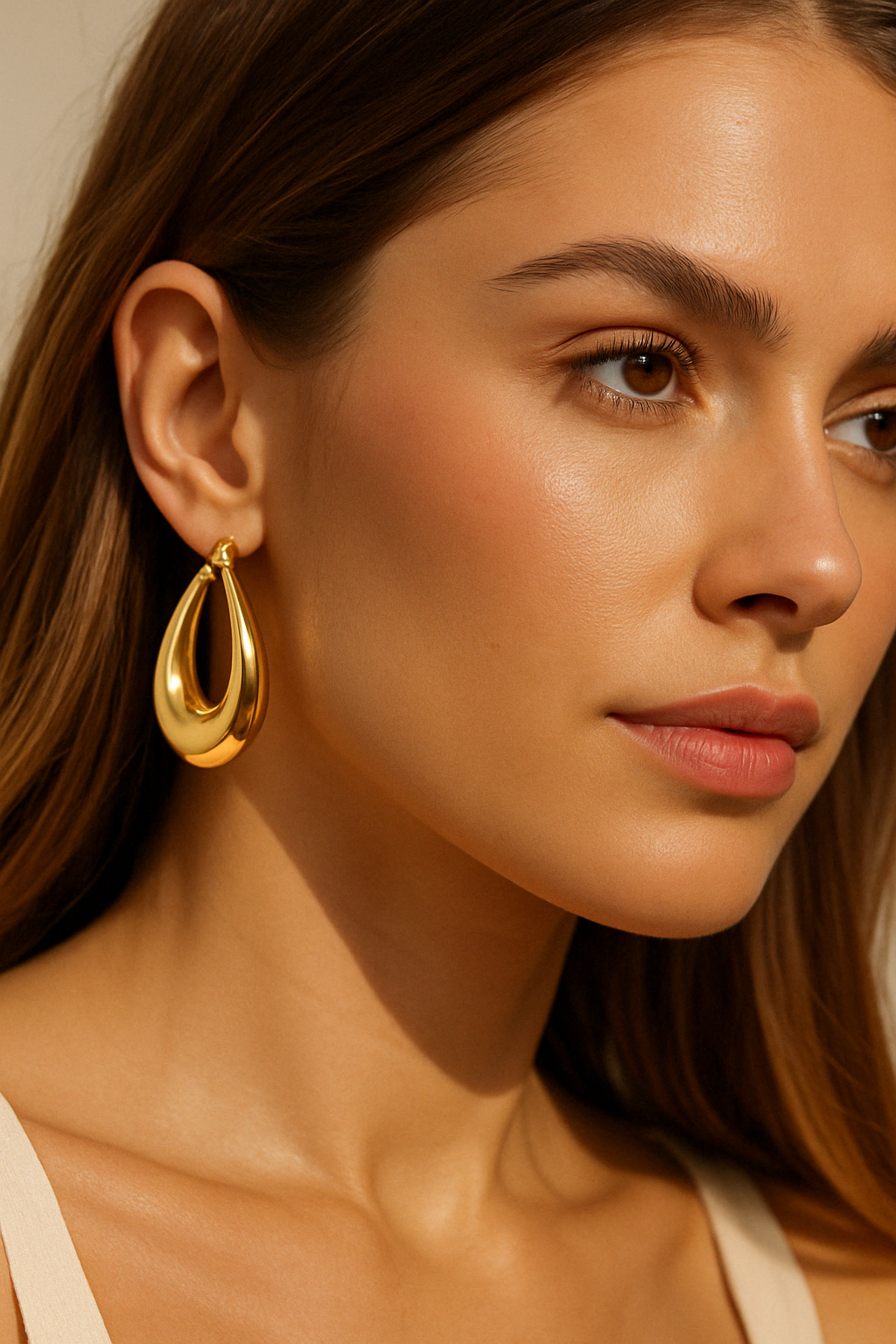Solara Bold Teardrop Hoops