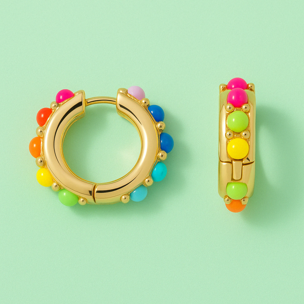Prism Pop Huggies Earrings
