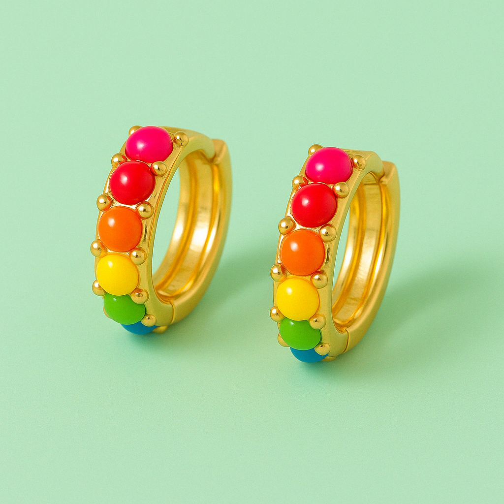 Prism Pop Huggies Earrings