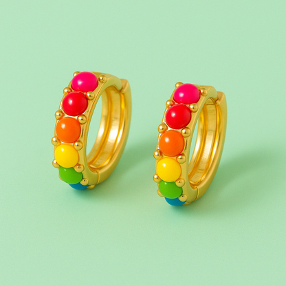 Prism Pop Huggies Earrings