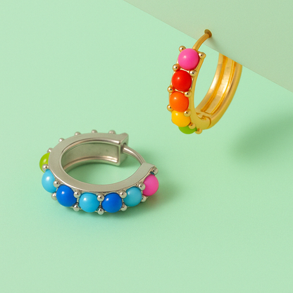 Prism Pop Huggies Earrings
