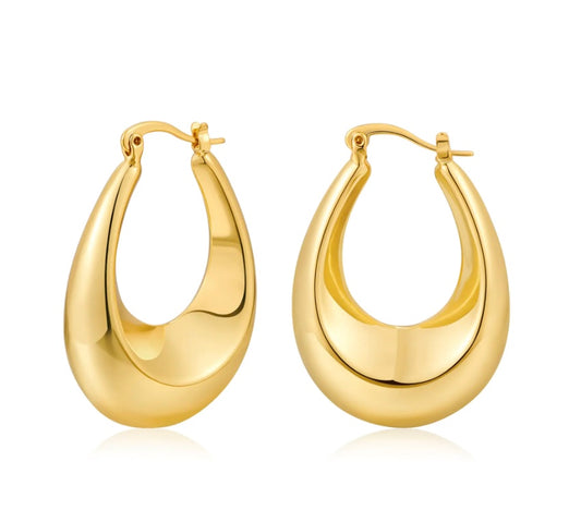 Solara Bold Teardrop Hoops
