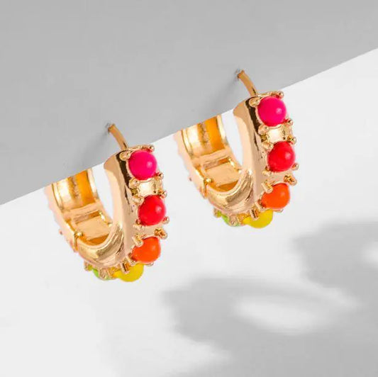 Prism Pop Huggies Earrings